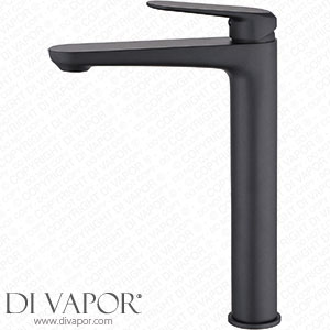 Kelelife Counter Top Bathroom Sink Tap Mono Basin Mixer Black Matte (Tall) Spare Parts