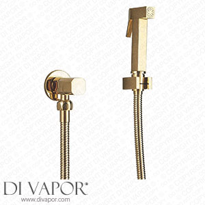 KEppd Tap Water-Tap Bath Shower Systems Toilet Hand Bidet Tap Golden Bathroom Bidet Shower Sprayer Brass Wall Mounted Hot Cold Mixer Bidet Tap Stainless Steel Hose Spare Parts