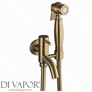 SKOAJAS Bidet Spray Set Brushed Gold Brass Hot and Cold Water Bidet Bathroom Hand Shower Bidet Toilet Sprayer Hygienic Shower Wall Mounted Bidet Tap Set C Spare Parts