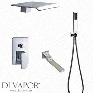 JEONSWOD Ceiling Mounted All Brass Waterfall shower Tap Single Lever Concealed Shower Mixing Valve Tap Spare Parts