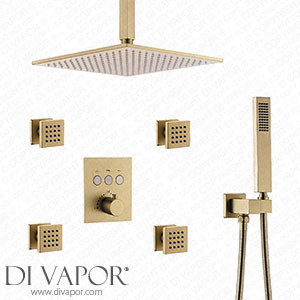 LUNEZY Thermostatic Control Valve Shower Tap Set Spare Parts