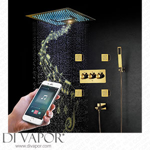 LUNEZY Music LED Shower Systems Gold Spare Parts