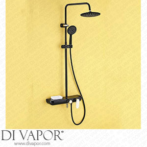 WDBBY Golden White Bath Shower Mixer Tap Rainfall Bathroom Shower set Single Handle Commodity Shelf Mixer Valve Shower Tap Tap (Color : B) Spare Parts