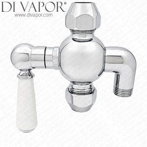 Ultra Traditional Luxury Thermostatic Shower Diverter Valve Compatible with Rigid Riser Shower Kit AM318