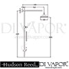 Hudson Reed Topaz Rigid Riser Kit With Diverter Dimension