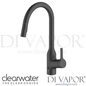 Clearwater AML10MB Amelio Matt Black Pull Out Sensor Kitchen Mixer Tap Spare Parts