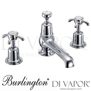 Burlington AN12 MED Anglesey 3 Tap Hole Mixer with Pop-Up Waste Spare Parts