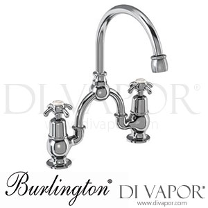 Burlington AN27 MED Anglesey 2 Tap Hole Arch Mixer with Curved Spout (200mm Centres) Spare Parts