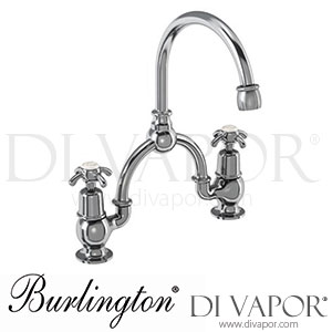 Burlington AN28-QT MED | AN28 MED-QT Anglesey 2 Tap Hole Arch Mixer with Curved Spout (230mm Centres) Spare Parts
