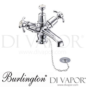 Burlington AN5 MED Anglesey Basin Mixer Tap with Plug & Chain Waste Spare Parts