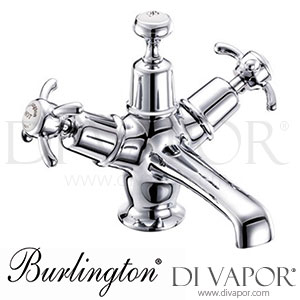Burlington AN6 MED Anglesey Basin Mixer Tap with Click-Clack Waste Spare Parts