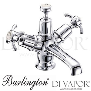 Burlington AN6 Anglesey Basin Mixer Tap with Click-Clack Waste Spare Parts
