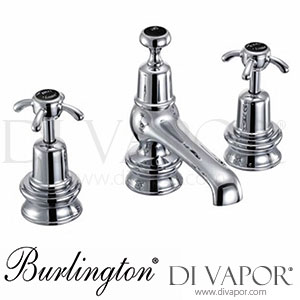 Burlington ANR12-QT BLA | ANR12 BLA-QT Anglesey Regent 3 Tap Hole Mixer with Pop-Up Waste Spare Parts