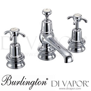 Burlington ANR12-QT MED | ANR12 MED-QT Anglesey Regent 3 Tap Hole Mixer with Pop-Up Waste Spare Parts