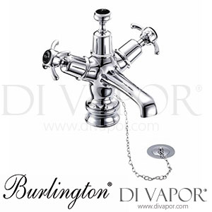 Burlington ANR5 BLA Anglesey Regent Basin Mixer Tap with Plug & Chain Waste Spare Parts