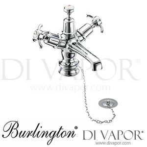 Burlington ANR5-QT MED | ANR5 MED-QT Anglesey Regent Basin Mixer Tap with Plug & Chain Waste Spare Parts