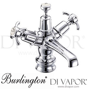 Burlington ANR6 MED Anglesey Regent Basin Mixer Tap with Click-Clack Waste Spare Parts
