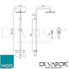 VADO AQB 149RRK RO CP Spare Parts Diagram