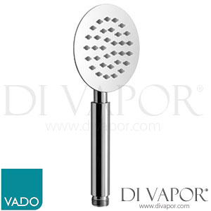 VADO AQB-Handset/RO-DB-CP Aquablade 100mm Round Single-Function All Metal Rub-Clean Shower Handset Spare Parts