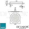 VADO AQB RO20SA CP Aquablade Spare Parts Diagram