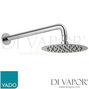 VADO AQB-RO/20/SA-C/P Aquablade 200mm 8 Round Easy Clean Slimline Shower Head with Arm Spare Parts