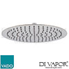 VADO AQB-RO/30-C/P Aquablade Single Function Easy Clean Slim Line Round Shower Head 300mm 12 Spare Parts