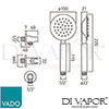 VADO AQB SFMKWORO CP Aquablade Spare Parts Diagram