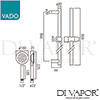 VADO AQB SFSRKRO CP Aquablade Spare Parts Diagram