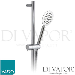 VADO AQB-SFSRK/RO-C/P Aquablade Slide Rail Shower Kit with Round Single Function Shower Handset Spare Parts