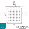 VADO AQB SQ20 CP Aquablade Spare Parts Diagram