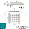 VADO AQB SQ30SAA CP Aquablade Spare Parts Diagram
