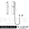 Hudson Reed Art Shower Valve With Rectangular Slider Rail Kit Dimension
