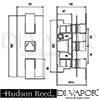 Hudson Reed Art Shower Valve With Diverter Dimension