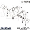 Bristan AS2 THBSM C Mixer Spare Tech Diagram