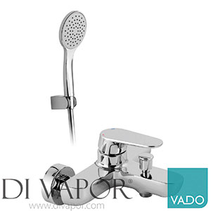 VADO ASC-123+K-C/P Ascent Exposed Bath Shower Mixer with Shower Kit Spare Parts