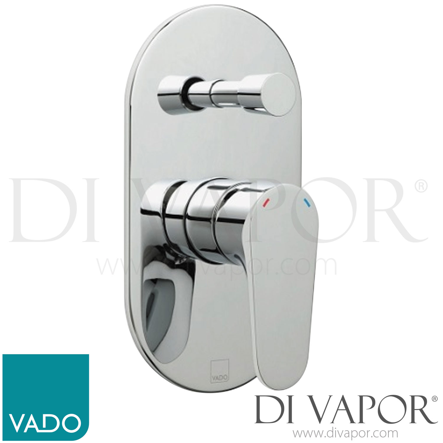 VADO ASC147AC/P Ascent Concealed Single Lever Manual Shower Valve
