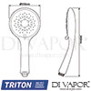 Triton ASP08GUNMTL Diagram Head