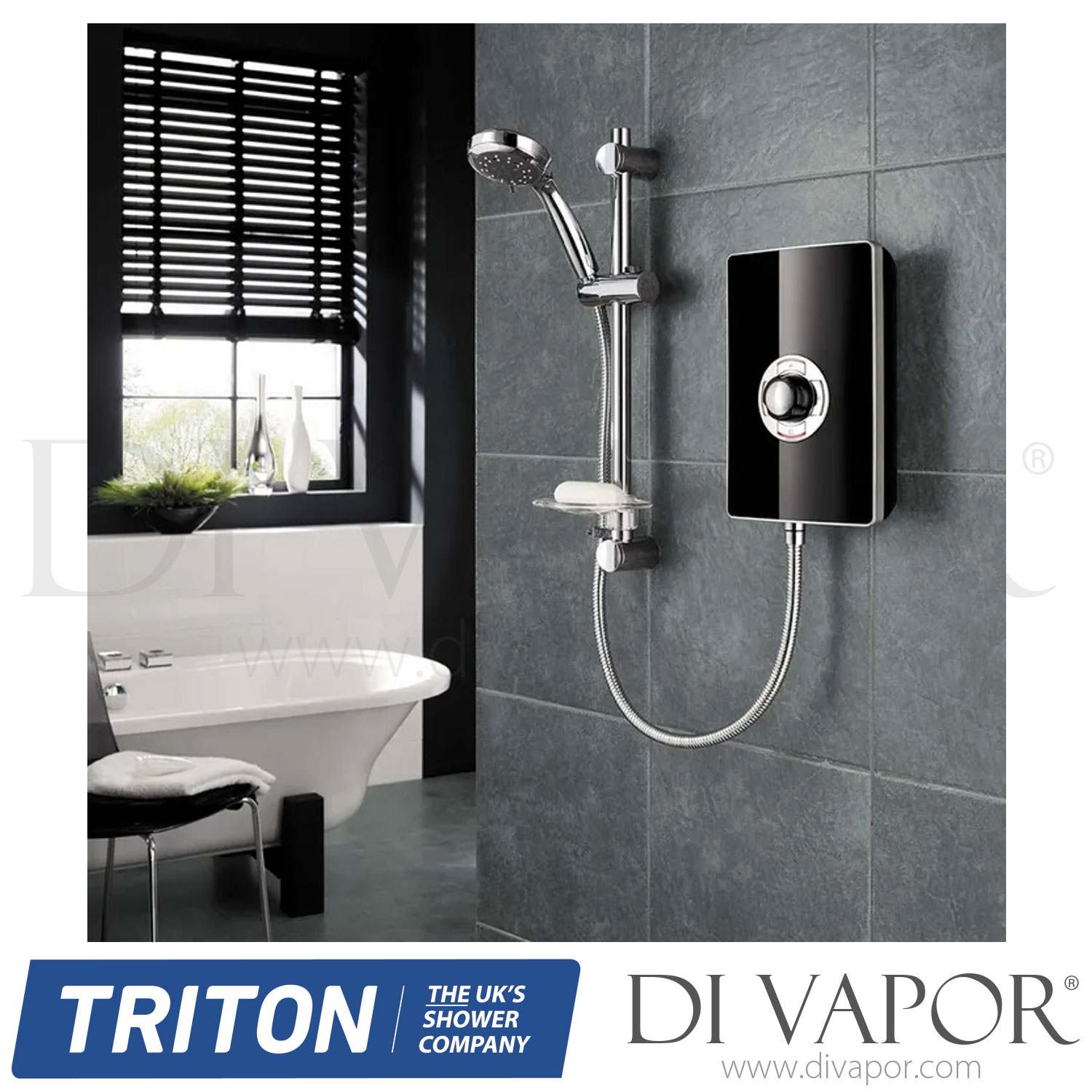 Triton ASP09GSBLK Aspirante 9.5kW Electric Shower Black Gloss Spare Parts