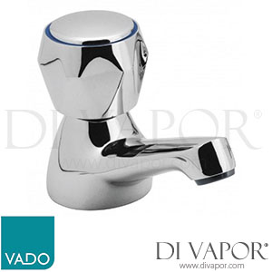 VADO AST-106/CL/CD-C/P Astra Contract Single Basin Pillar Tap Deck Mounted with Cold Indice