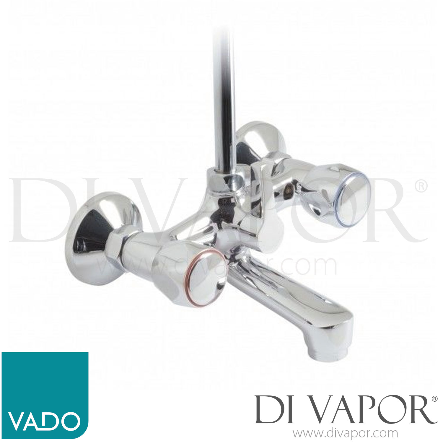 VADO AST121/CDC/P Astra Contract Exposed Bath Shower Mixer Wall