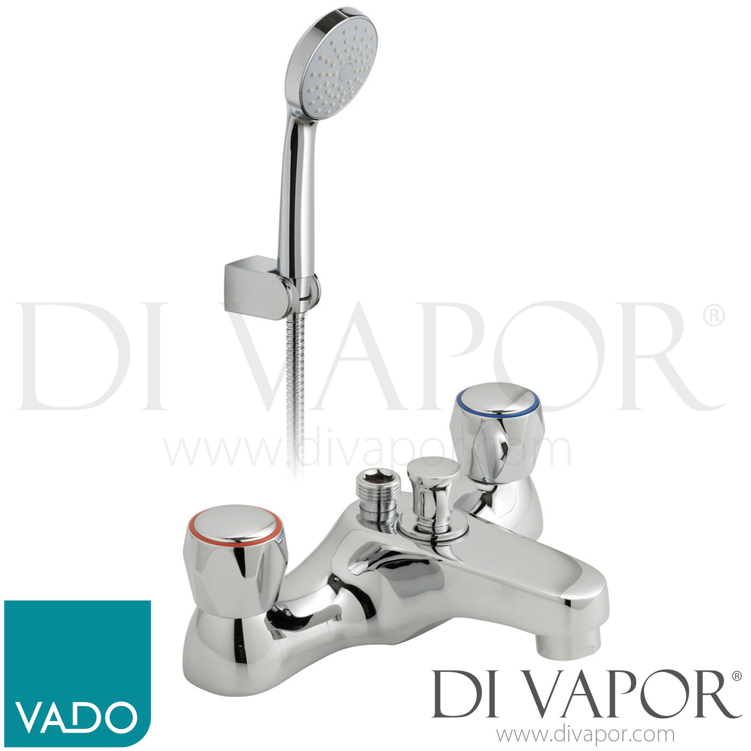 VADO AST130+KitC/P Astra Contract Bath Shower Mixer Deck Mounted with