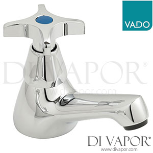 VADO AST-206/CL/CD-C/P Astra Cross Single Basin Pillar Tap Deck Mounted with Cold Indice Spare Parts