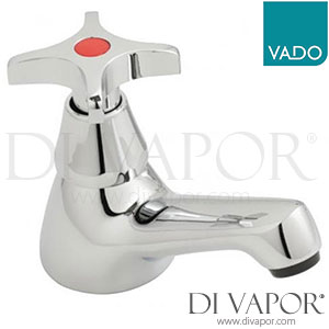 VADO AST-206/HT/CD-C/P Astra Cross Single Basin Pillar Tap Deck Mounted with Hot Indice Spare Parts
