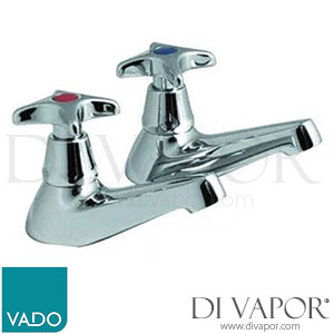 VADO AST-236-C/P Astra 2 Hole Bath Filler Cross Handle Tap Spare Parts