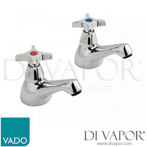 VADO AST-236/CD-C/P Astra Cross Bath Pillar Taps Deck Mounted Spare Parts