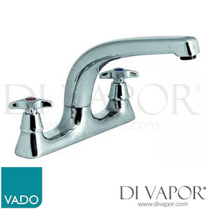 VADO AST-253-C/P Astra 2 Hole Sink Mixer - Cross Handle - Spare Parts