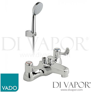 VADO AST-330+Kit-C/P Astra Lever Bath Shower Mixer Deck Mounted with Shower Kit Spare Parts