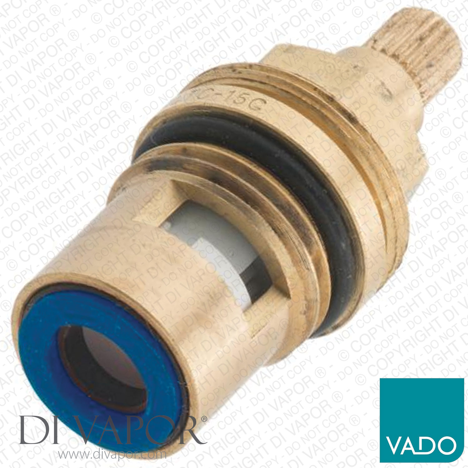 Vado AST-VALVE/CD/CL-1/2 Ceramic Disc Valve On/Off Flow Cartridge - Cold Side