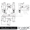 Hudson Reed Astra Bath Shower Mixer Shower Kit Dimensions