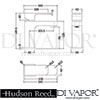 Hudson Reed Astra Mixer Tap Waste Dimensions